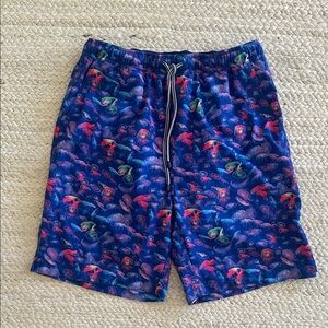 Peter Millar men’s seaside moon jellies jellyfish swim trunk, size M
